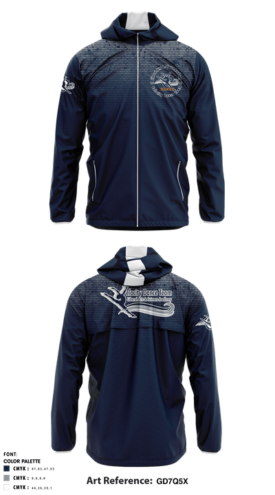 Velocity Dance Team 59959409 Windbreaker - 1