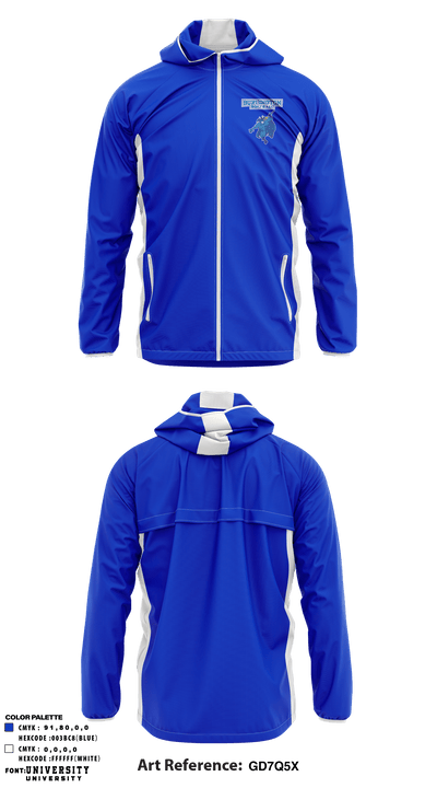 Burlington City High School Softball 23073652 Windbreaker - 1