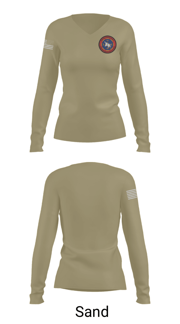 Women's Long Sleeve Vneck Shirt, , Navy, Teamtime, Team time, sublimation, custom sports apparel, team uniforms, spirit wear, spiritwear, sports uniforms, custom shirts, team store, custom team store, fundraiser sports, apparel fundraiser