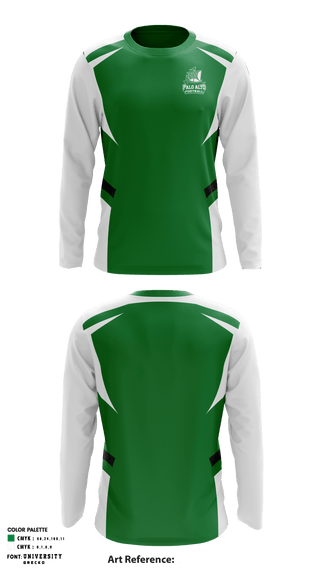 Long Sleeve Performance Shirt, Palo Alto High School Football, Football, Teamtime, Team time, sublimation, custom sports apparel, team uniforms, spirit wear, spiritwear, sports uniforms, custom shirts, team store, custom team store, fundraiser sports, apparel fundraiser