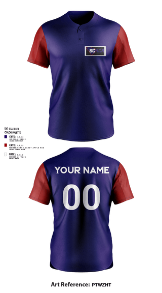 Two Button Softball Jersey, North/South Softball – South Carolina Coaches Association, Spirit Store, Teamtime, Team time, sublimation, custom sports apparel, team uniforms, spirit wear, spiritwear, sports uniforms, custom shirts, team store, custom team store, fundraiser sports, apparel fundraiser