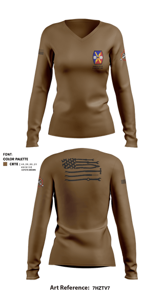 Women's Long Sleeve Vneck Shirt, , National Guard, Teamtime, Team time, sublimation, custom sports apparel, team uniforms, spirit wear, spiritwear, sports uniforms, custom shirts, team store, custom team store, fundraiser sports, apparel fundraiser