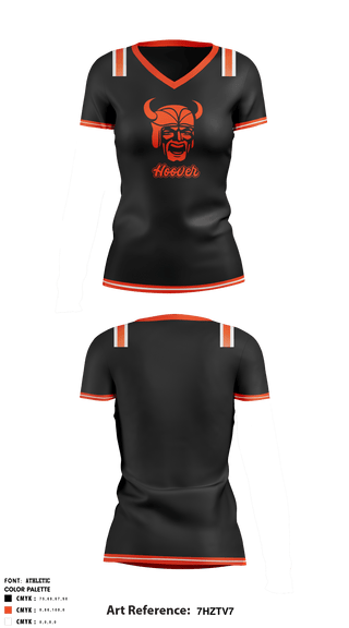 Women's Short Sleeve Vneck Shirt, North canton Hoover Vikings baseball, Baseball, Teamtime, Team time, sublimation, custom sports apparel, team uniforms, spirit wear, spiritwear, sports uniforms, custom shirts, team store, custom team store, fundraiser sports, apparel fundraiser