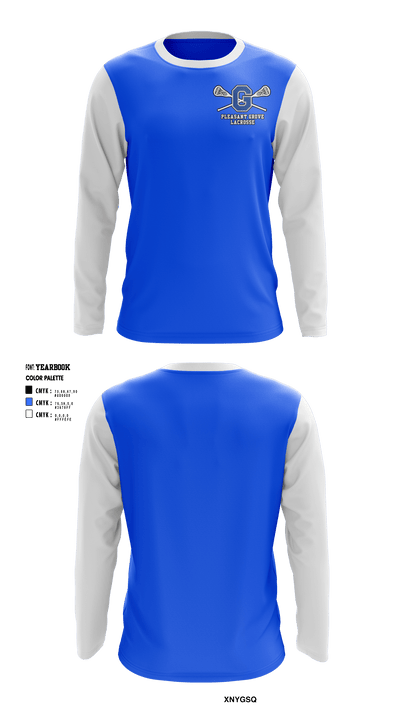 Pleasant Grove High School Lacrosse 63256449 Long Sleeve Performance Shirt - 3