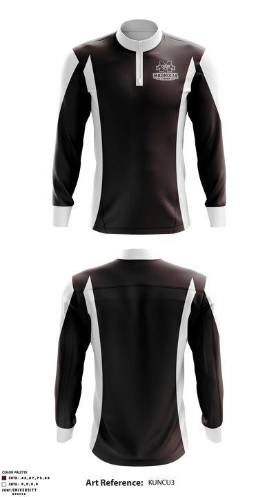 Magnolia High School Cheer 33058931 Quarter Zip Jacket - 1