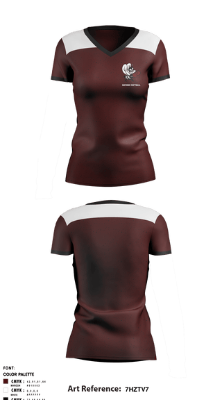 Women's Short Sleeve Vneck Shirt, Bayonne High School Softball, Softball, Teamtime, Team time, sublimation, custom sports apparel, team uniforms, spirit wear, spiritwear, sports uniforms, custom shirts, team store, custom team store, fundraiser sports, apparel fundraiser