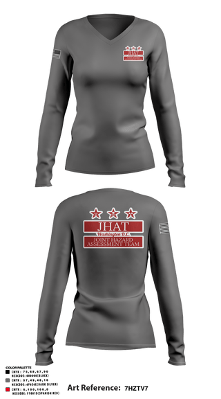 Women's Long Sleeve Vneck Shirt, , Police, Teamtime, Team time, sublimation, custom sports apparel, team uniforms, spirit wear, spiritwear, sports uniforms, custom shirts, team store, custom team store, fundraiser sports, apparel fundraiser