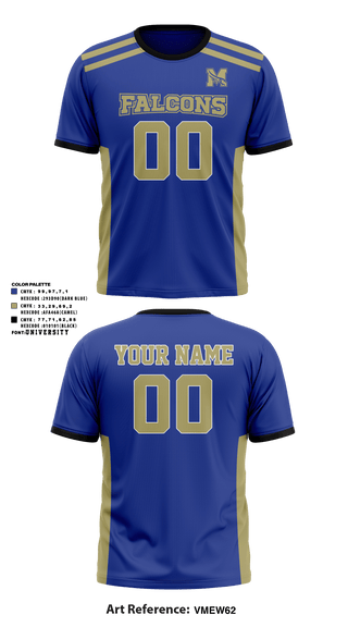 Short Sleeve Performance Shirt, Falcons, Football, Teamtime, Team time, sublimation, custom sports apparel, team uniforms, spirit wear, spiritwear, sports uniforms, custom shirts, team store, custom team store, fundraiser sports, apparel fundraiser