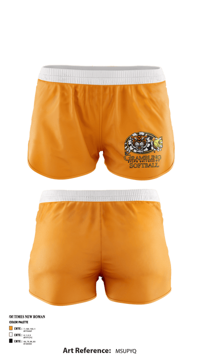 Grambling State University Softball 61280531 Women's Shorts - 1