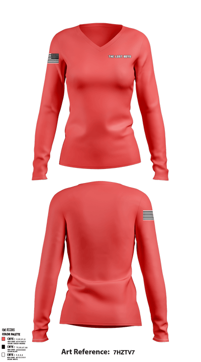 The Lost Boys 63801769 Women's Long Sleeve V-neck Shirt - 1