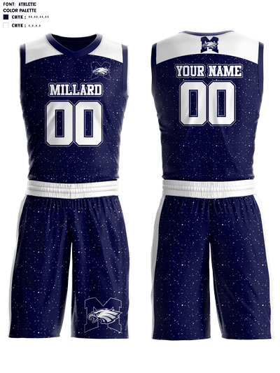 Millard Senior High School Basketball 38918404 Basketball Uniform - 1