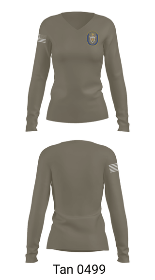 Women's Long Sleeve Vneck Shirt, , Navy, Teamtime, Team time, sublimation, custom sports apparel, team uniforms, spirit wear, spiritwear, sports uniforms, custom shirts, team store, custom team store, fundraiser sports, apparel fundraiser