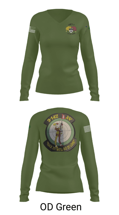 3-142 53517612 Women's Long Sleeve V-neck Shirt - 40