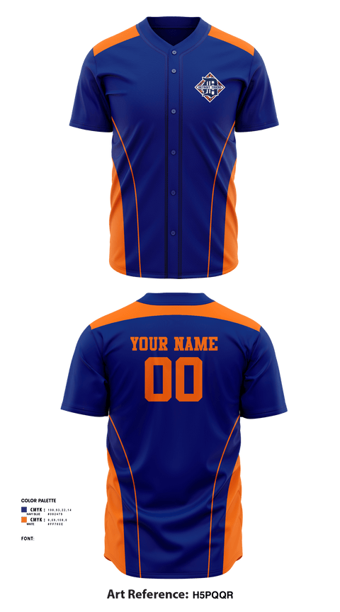 Full Button Baseball Jersey, Delhi Minor Baseball Association, Baseball, Teamtime, Team time, sublimation, custom sports apparel, team uniforms, spirit wear, spiritwear, sports uniforms, custom shirts, team store, custom team store, fundraiser sports, apparel fundraiser