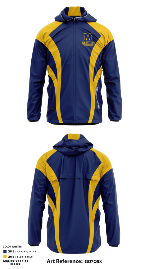 Windbreaker, Mariner High School Wrestling, Wrestling, Teamtime, Team time, sublimation, custom sports apparel, team uniforms, spirit wear, spiritwear, sports uniforms, custom shirts, team store, custom team store, fundraiser sports, apparel fundraiser