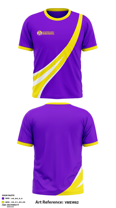Santiago High School 35059763 Short Sleeve Performance Shirt - 1