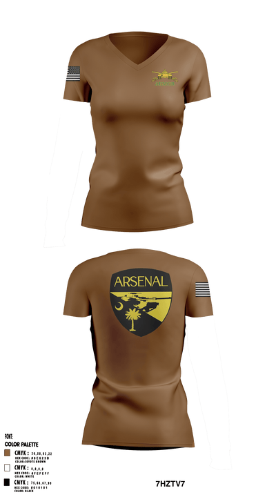 Arsenal Company 19808610 Women's Short Sleeve V-neck Shirt - 1