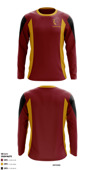 Long Sleeve Performance Shirt, Covington Middle School Cheer, School Spirit Store, Teamtime, Team time, sublimation, custom sports apparel, team uniforms, spirit wear, spiritwear, sports uniforms, custom shirts, team store, custom team store, fundraiser sports, apparel fundraiser