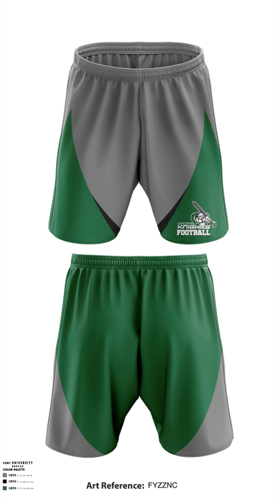 Waterbury Knights Football & Cheer 25806965 Athletic Shorts With Pockets - 3