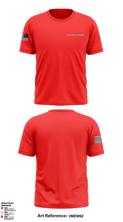 124th Infantry Regiment 39907689 Short Sleeve Performance Shirt - 1