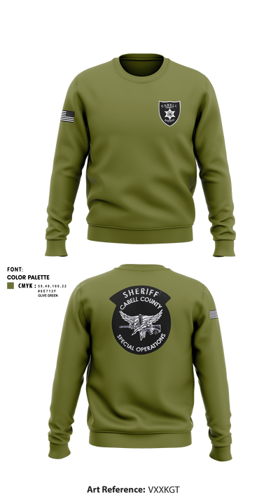 Cabell County Special Operations 13615522 Crew Neck Sweatshirt - 2