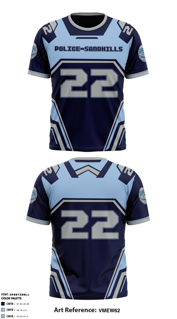 Short Sleeve Performance Shirt, Police Youth Football, School Spirit Store, Teamtime, Team time, sublimation, custom sports apparel, team uniforms, spirit wear, spiritwear, sports uniforms, custom shirts, team store, custom team store, fundraiser sports, apparel fundraiser