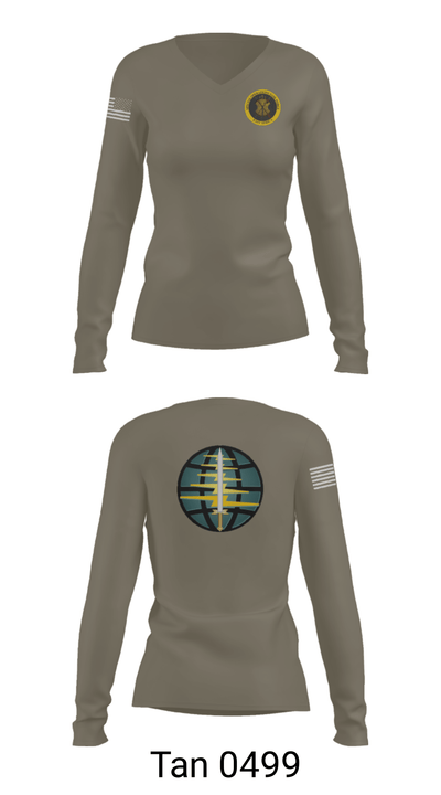 TIOG EA 44555936 Women's Long Sleeve V-neck Shirt - 41