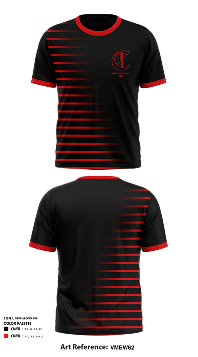 Currituck County High School Golf 33640845 Short Sleeve Performance Shirt - 1