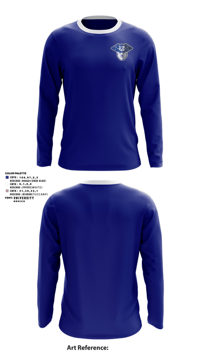 Inter County Wrestling League 80526106 Long Sleeve Performance Shirt - 1
