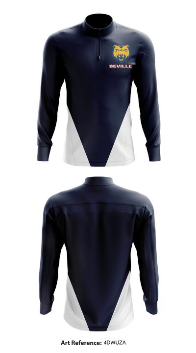 Beville Middle Schoo 72263658 Quarter Zip Jacket - 1