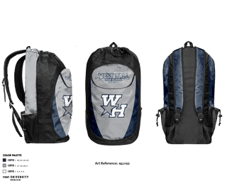 Gear Bag, West Hall High School Football, Football, Teamtime, Team time, sublimation, custom sports apparel, team uniforms, spirit wear, spiritwear, sports uniforms, custom shirts, team store, custom team store, fundraiser sports, apparel fundraiser