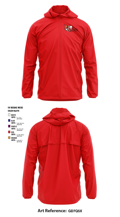 B Buzz Baseball League 70409945 Windbreaker - 5