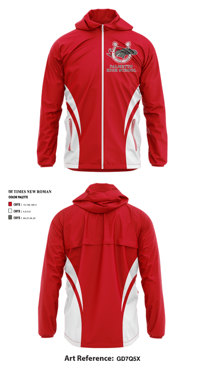 Palmetto High School Cheer 10244755 Windbreaker - 1
