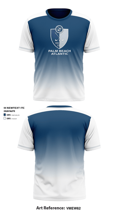 Palm Beach Atlantic University Golf 13723448 Short Sleeve Performance Shirt - 1