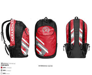 Gear Bag, Canandaigua Academy Basketball, Men's Basketball, Teamtime, Team time, sublimation, custom sports apparel, team uniforms, spirit wear, spiritwear, sports uniforms, custom shirts, team store, custom team store, fundraiser sports, apparel fundraiser