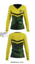 Falls Church High School Cheer 79566332 Women's Long Sleeve V-neck Shirt - 1