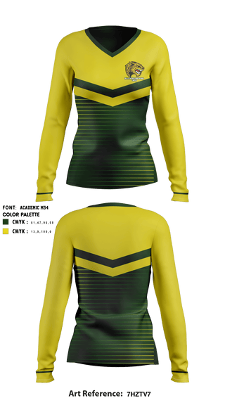 Women's Long Sleeve Vneck Shirt, Falls Church High School Cheer, , Teamtime, Team time, sublimation, custom sports apparel, team uniforms, spirit wear, spiritwear, sports uniforms, custom shirts, team store, custom team store, fundraiser sports, apparel fundraiser