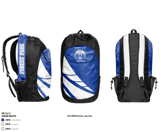 Gear Bag, Forest Park High School Football, Football, Teamtime, Team time, sublimation, custom sports apparel, team uniforms, spirit wear, spiritwear, sports uniforms, custom shirts, team store, custom team store, fundraiser sports, apparel fundraiser