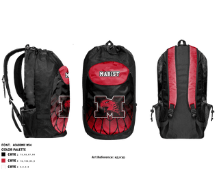 Gear Bag, Marist High School basketball, Men's Basketball, Teamtime, Team time, sublimation, custom sports apparel, team uniforms, spirit wear, spiritwear, sports uniforms, custom shirts, team store, custom team store, fundraiser sports, apparel fundraiser