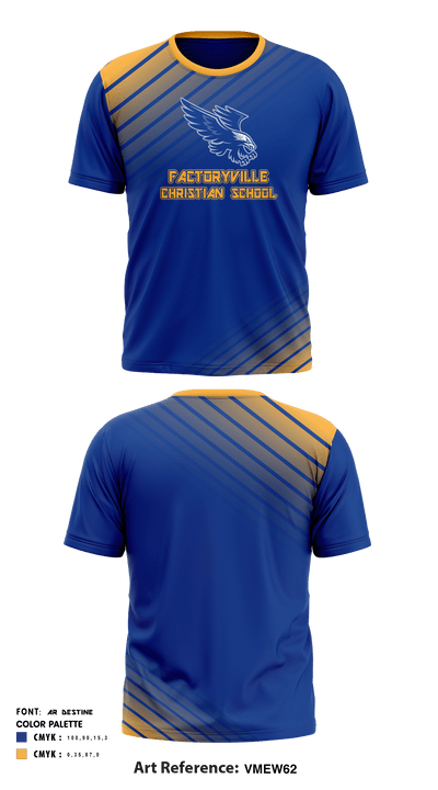 Factoryville Christian School 78112632 Short Sleeve Performance Shirt - 4