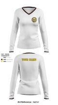 Waynedale High School Basketball 66944110 Women's Long Sleeve V-neck Shirt - 2