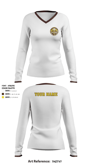 Women's Long Sleeve Vneck Shirt, Waynedale High School Basketball, Women's Basketball, Teamtime, Team time, sublimation, custom sports apparel, team uniforms, spirit wear, spiritwear, sports uniforms, custom shirts, team store, custom team store, fundraiser sports, apparel fundraiser