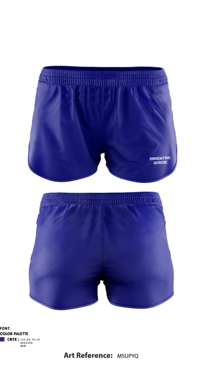 Darien fire/ rescue 72863582 Women's Shorts - 1