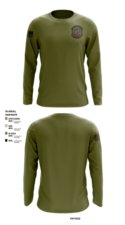 373 TRS / DET 12 70443179 Long Sleeve Performance Shirt - 9