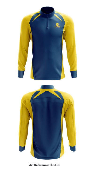 Lander University Golf 32348793 Quarter Zip Jacket - 1