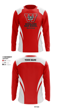 Woodland High School Swimming 97298494 Long Sleeve Performance Shirt - 2
