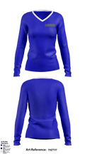 Slammers FP 62521762 Women's Long Sleeve V-neck Shirt - 2