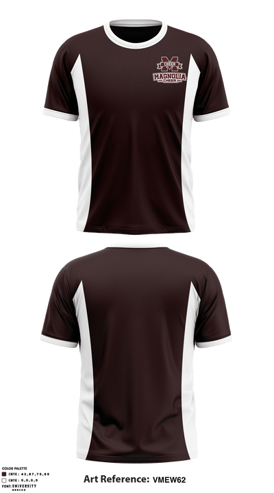 Magnolia High School Cheer 33058931 Short Sleeve Performance Shirt - 1