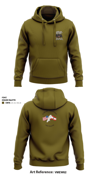 218th MP Co 78237854 Hoodie - 1