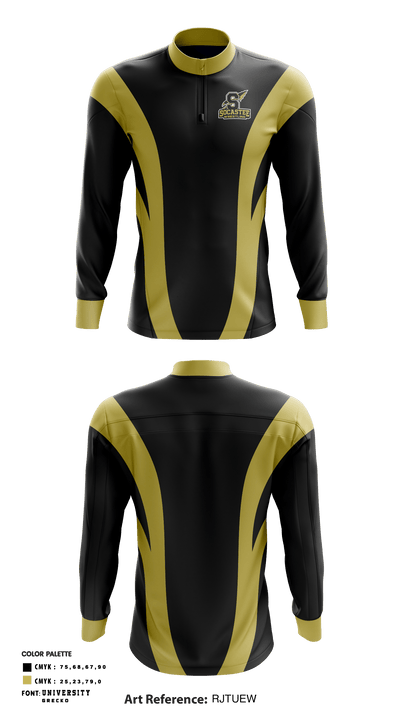 Socastee High School Wrestling 7978381 Quarter Zip Jacket - 1